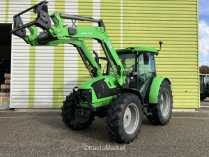 TRACTEUR 5120 G + CHARGEUR Herse rotative