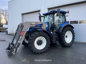 T6.145 DELUXE EC + T412 Tractor-mounted sprayer